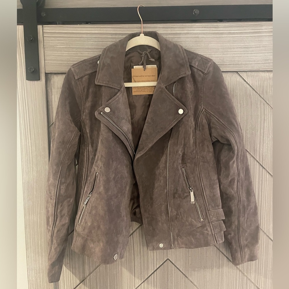Gray moto jacket- Michael Kors- originally $300